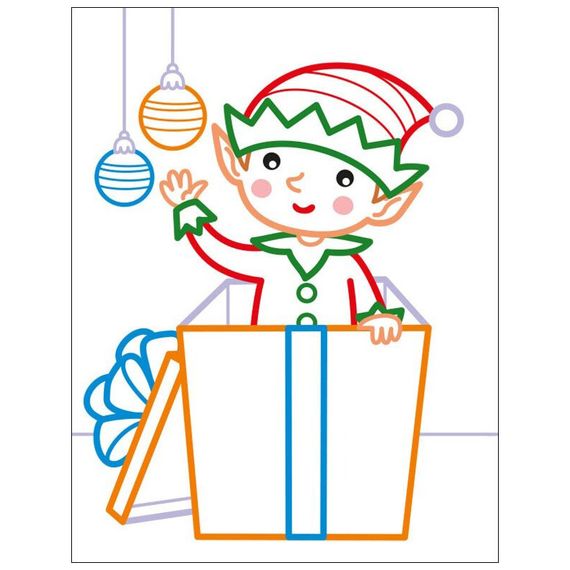 Детские цветные раскраски "Санта и друзья" 18712, 2-3 года | Зображення 4