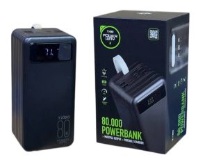 Павер банк Power Way TX80 80000mAh з 3 кабелями (Реальна потужність) Power Bank