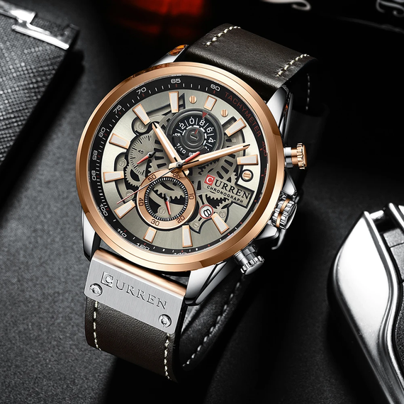 Чоловічий годинник Curren 8380 Black-Brown | Зображення 2