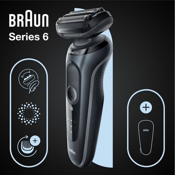 Електробритва Braun Series 6 61-N1000s Black/Black | Зображення 5