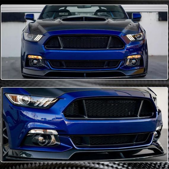 Решетка радиатора (2015-2017, Карбон) для Ford Mustang | Зображення 2
