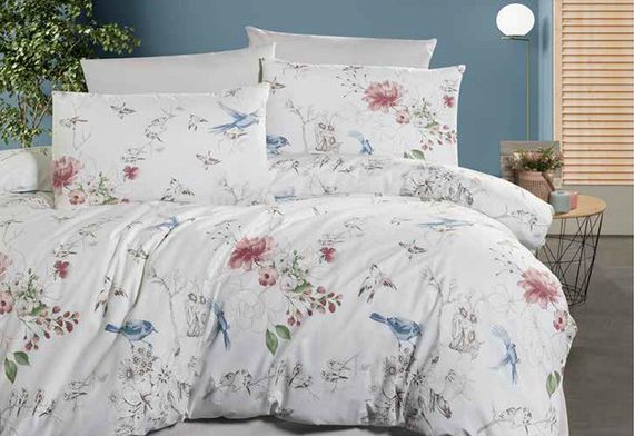 Постельное белье First Choice Ranforce 200 х 220 см Hope Grey