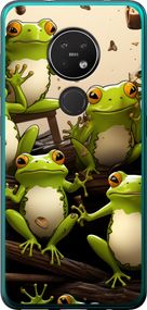 Чехол на Nokia 6.2 Жабки "5656u-2018-17620"