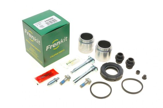 Ремкомплект суппорта переднего Nissan X-Trail 1.3 13- d=45mm  +2 поршня направляющая  Akebono  744259