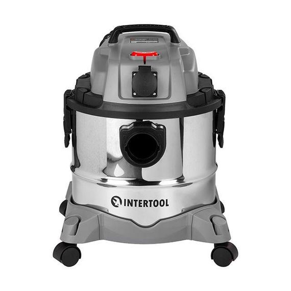 Пилосос будівельний, 1,4 кВт, >17 кПа, бак 20 л нержавіюча сталь 410, розетка, HEPA фільтр, шланг 3 м | Зображення 1