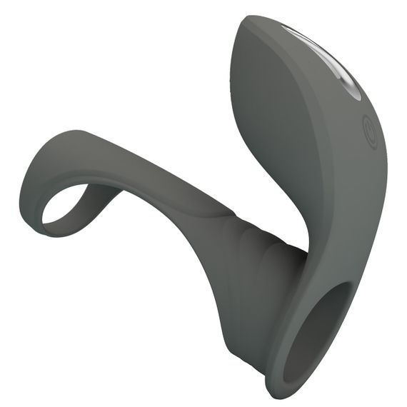 Насадка з вібрацією Pretty Love — MASTER RING GRAY, BI-210199-1 Sex Aura | Зображення 2