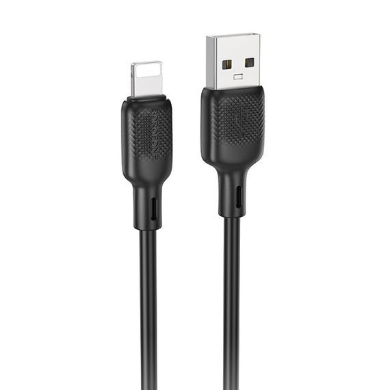 Дата кабель Borofone BX113 Lenny USB to Lightning 2.4A (3m) Black