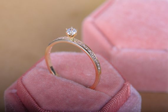 Женское кольцо из красного золота 17 | Зображення 4