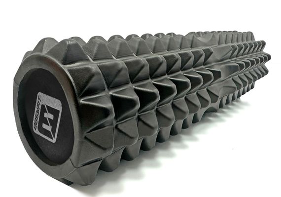 Масажний ролик EasyFit Solid Grid Roller 45 см v.2.2s чорний (EF-2053-BK)