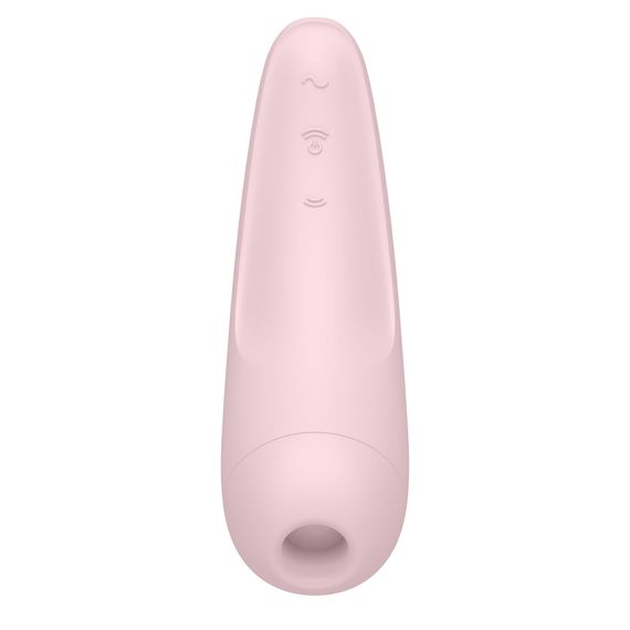 Вакуумный клиторальный стимулятор Satisfyer Curvy 2+ Pink с управлением через интернет | Зображення 3