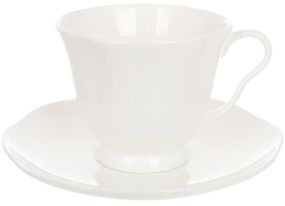 Чайно-кавовий порцеляновий сервіз "Elegance" 6 чашок 200мл із блюдцями