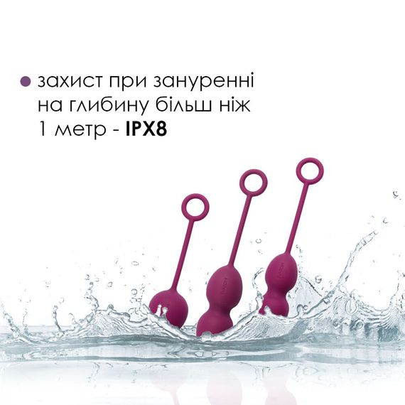 Набір вагінальних кульок зі зміщеним центром ваги Svakom Nova Violet | Зображення 3
