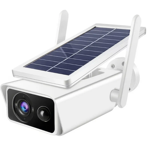 Потужна вулична камера Solar Q1-400W, автономна камера з карткою пам'яті на сонячній батареї 2 MP AP IPAPP ICSEE | Зображення 2