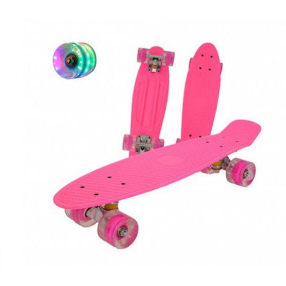 Пенні борд Penny board Дитяча скейт дошка з підсвіткою колес Fish Skateboards