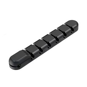 Держатель органайзер Primo TKC7 для USB кабелей cиликоновый - Black