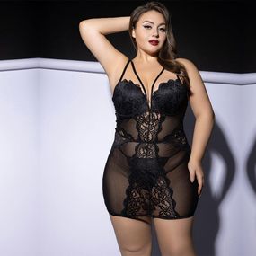 Платье JSY P61150 Black Plus Size sexstyle
