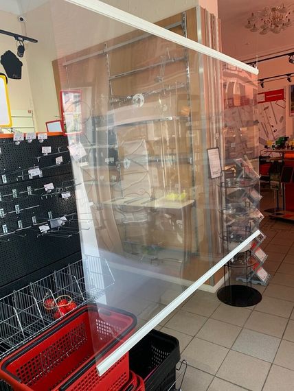 Захисний екран для продавців з пластиковим клік-профілем | Зображення 2
