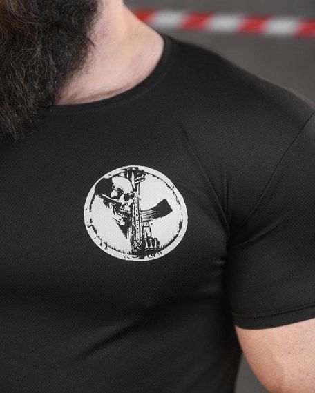 Тактична вологовідвідна футболка SABUR скелет чорна НП5206 | Зображення 4