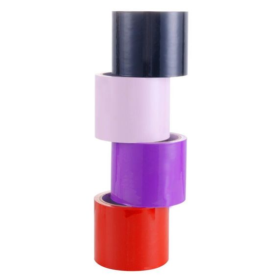 Скотч для бондажу LOCKINK SEVANDA Electrostatic Tape, червона, 16 м Sex Aura | Зображення 5