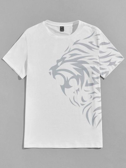 Футболка чоловіча з принтом повсякденна L Білий