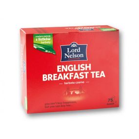 Чай черный без добавок в пакетиках Lord Nelson Englisch Breakfast Tea, 75шт Польша