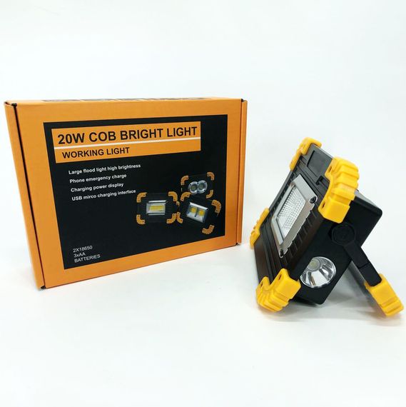 Акумуляторний ліхтар кемпінговий L812-20W-2COB 1W, Аварійна лампа, Ліхтар NK-466 світлодіодний акумуляторний | Зображення 5