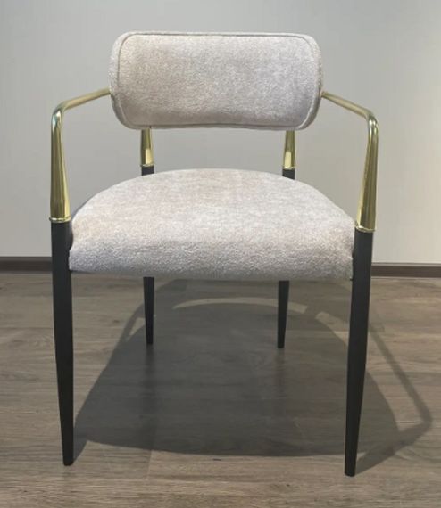 М'яке крісло на золотому каркасі Santorini (Санторіні) BEIGE B03 | Зображення 2