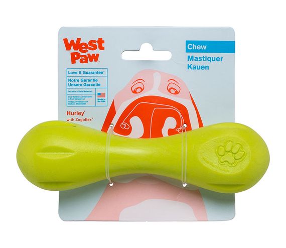 Іграшка для собак West Paw Hurley Dog Bone зелена, 15 см | Зображення 1