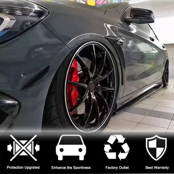 Бокові пороги V2 (Карбон) для Mercedes A-сlass W176 2012-2018 рр | Зображення 2