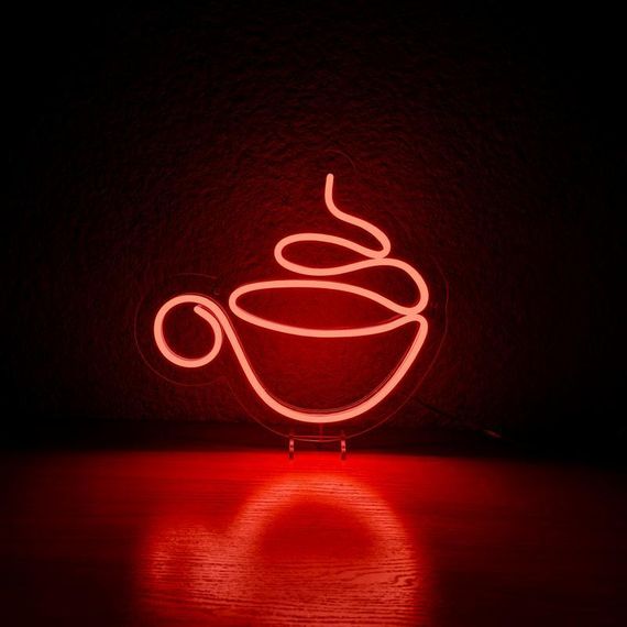 Неоновий світильник Горнятко кави 300х300 acr-n000006 | Зображення 3