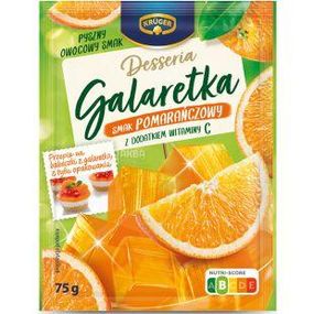 Желе (галаретка) зі смаком апельсина Galaretka Kruger 75 г, Польща
