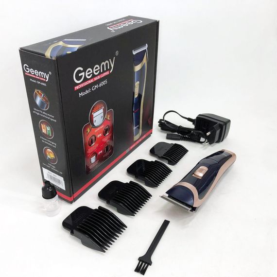 Профессиональная машинка для стрижки волос с насадками Gemei GM-6005, Триммер VE-563 для висков | Зображення 1