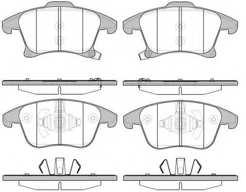 Колодка гальм. диск. FORD MONDEO V (0914-) передн. (вир-во REMSA) REMSA 124922 на FORD MONDEO V Наклонная задняя часть