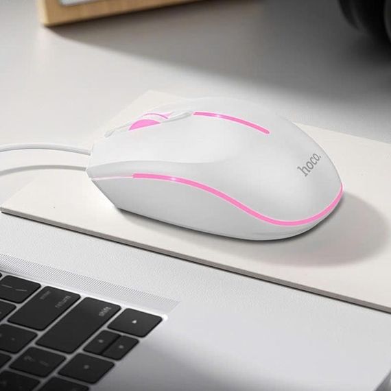 Миша Hoco GM37 Wonderful Gaming Luminous White | Зображення 1