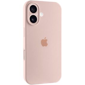 Чохол Silicone Case Full Camera Protective (AA) для Apple iPhone 16 (6.1") Рожевий / Pink Sand