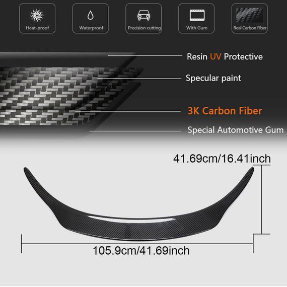 Спойлер V3 (Карбон) для Toyota Supra 2019- рр | Зображення 4