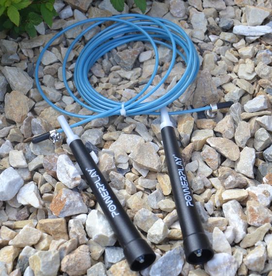 Скакалка швидкісна PowerPlay 4202 Ultra Speed Rope Бірюзова (2,9m.) | Зображення 4