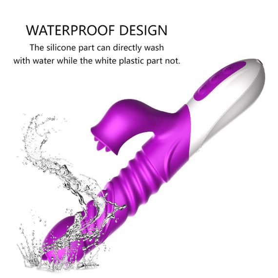 Вібратор - Silicone Vibrator, USB, 10 Function &Thrusting Function, Heating Sex Aura | Зображення 8