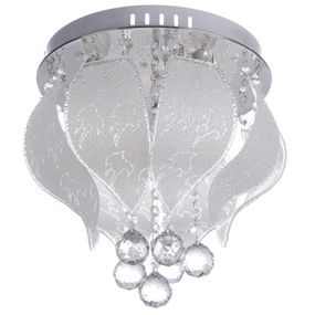 Люстра потолочная торт хрустальная E14 40W CH (BCL-459C/3)