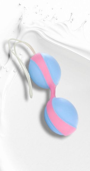 Вагинальные шарики Amor Gym Balls blue-pink sexstyle