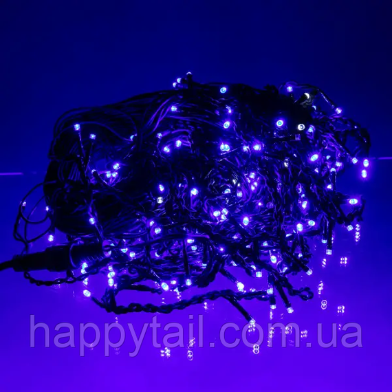 Вулична гірлянда Бахрома 20 м 335 LED гірлянда штора чорний провід Синій 20MBBL | Зображення 2