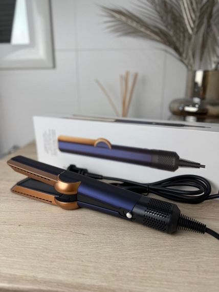 Airstrait HT-01 2-в-1 — випрямляч і фен для волосся, Blue/Rich Copper
