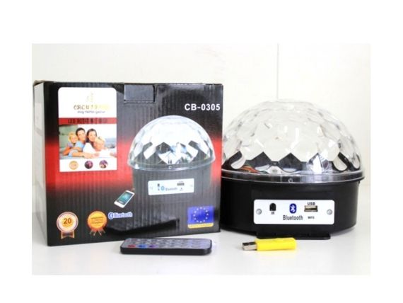 Диско-лампа Crownberg Magic Ball CB-0305 KTV Ball BT+Mp3 з пультом ДУ (42725-CB-0305_250) | Зображення 3