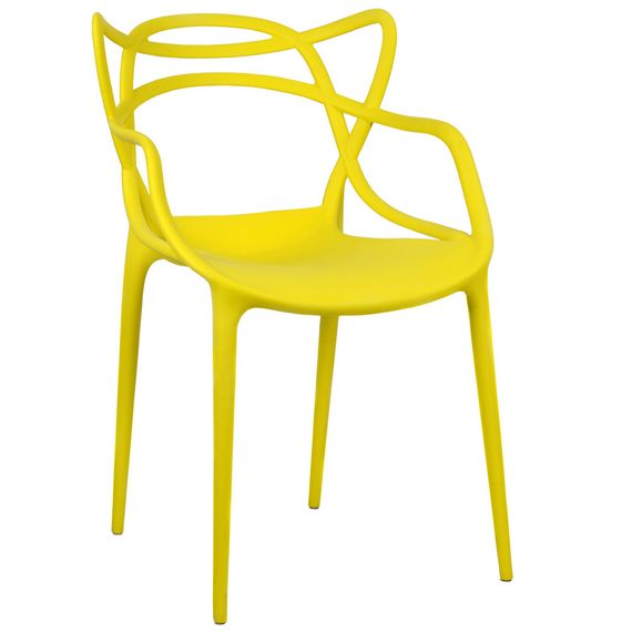 Крісло Masters Chair жовтий пластик PP, дизайн Philippe Starck
