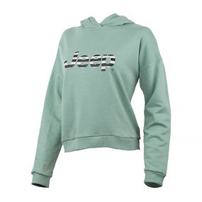 Толстовка JEEP HOODED CROPPED SWEATSHIRT Striped Print