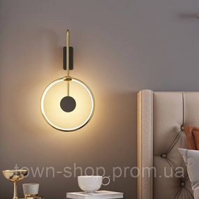 Бра настенное LED BD117-bk-gd-k Золото 50х26х10 см.