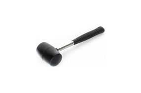 Киянка резиновая черная с металлической рукояткой 450гр СИЛА