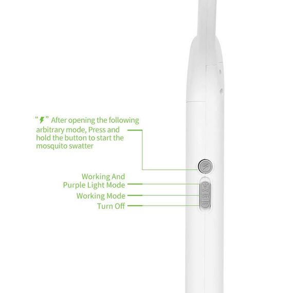 Ловушка для насекомых с UV подсветкой WD-959 Rechargeable 1200 mAh White | Зображення 4