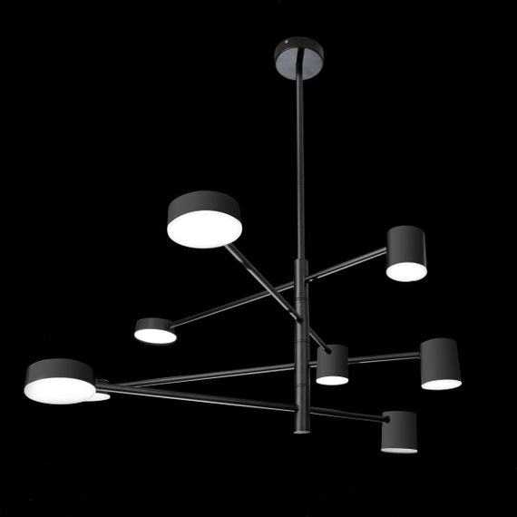 Светильник потолочный подвесной BR-01 631S/8 LED 56W WW + NW + CW BK | Зображення 6