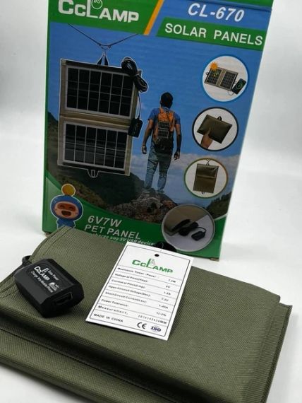 Зарядное устройство Cclamp CL-670 с солнечной панелью 7W USB | Зображення 4